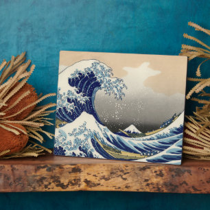 Great Wave off Kanagawa & Mount Fuji Japan Zee Fotoplaat