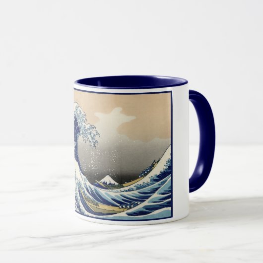 Great Wave off Kanagawa & Mount Fuji Japan Zee Mok (Voorkant rechts)