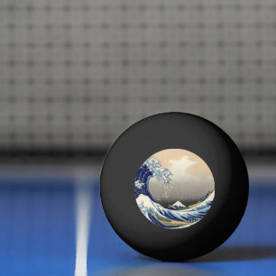 Great Wave off Kanagawa & Mount Fuji Japan Zee Pingpongballen