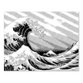 Great Wave off Kanagawa & Mount Fuji Japan Zee Rubberstempel (Afrduk)