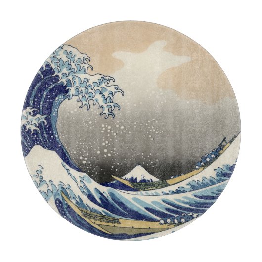 Great Wave off Kanagawa & Mount Fuji Japan Zee Snijplank (Voorkant)