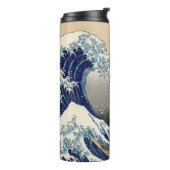 Great Wave off Kanagawa & Mount Fuji Japan Zee Thermosbeker (Gedraaid links)