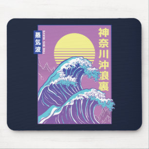 Great Wave Vaporwave Kanagawa Muismat