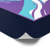 Great Wave Vaporwave Kanagawa Poster (Hoek)