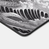 Great Wave Zwart-wit Groot bureau Muispad Bureaumat (Hoek)