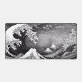 Great Wave Zwart-wit Groot bureau Muispad Bureaumat (Voorkant)