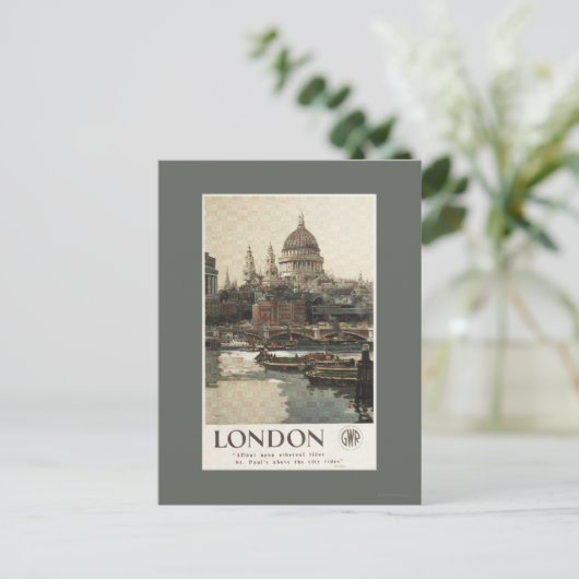 Great Western Railway St. Paul's Travel Poster Briefkaart (Staand voorkant)