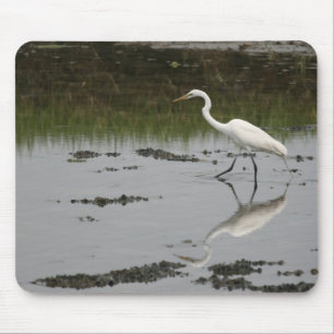 Great White Egret Mousepad Muismat