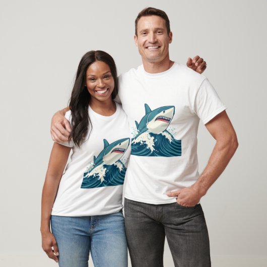 Great White Shark Leap T-shirt (Unisex)