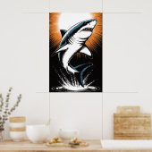 Great White Shark Poster (Keuken)