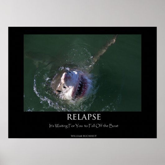 Great White Shark "Relapse"-Poster Poster (Voorkant)
