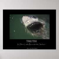 Great White Shark "Truth" Poster