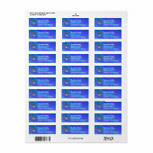 Great White Xmas Funny Return Address Labels (Full Sheet)
