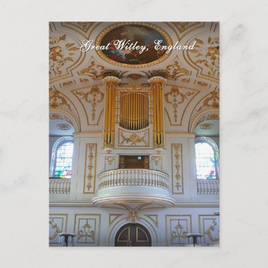 Great Witley Church, carte postale britannique (Devant)