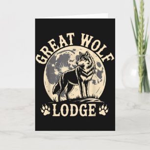 Great Wolf Lodge Howling Wolf Full Moon Natuur Scè Kaart