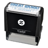 "GREAT WORK!" + Schoolleraar Naam Rubber Stempel (Product)