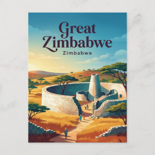 Great Zimbabwe National Monument Zimbabwe Briefkaart