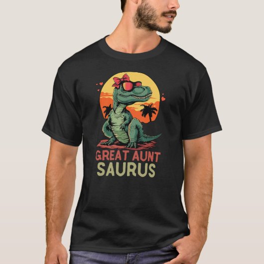GreatAuntSaurus Dino Dinosaur Great-Aunt-Saurus T- T-shirt (Voorkant)
