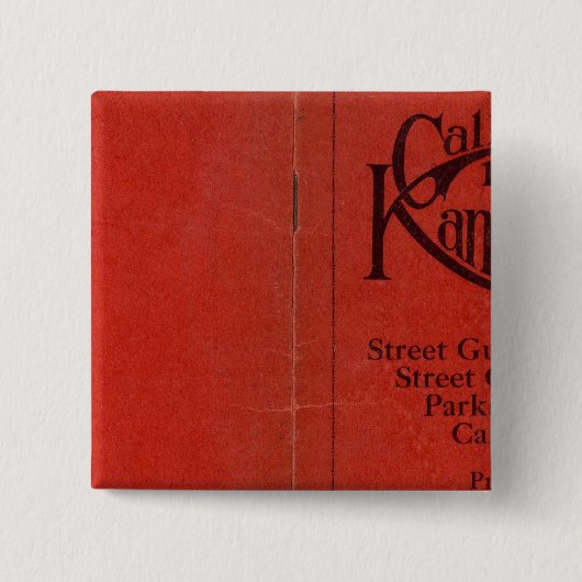 Greater Kansas City Vierkante Button 5,1 Cm (Voorkant)