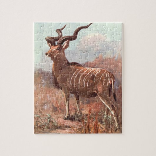 Greater Kudu Antelope van Swan,  Wilde Dier Legpuzzel (Verticaal)