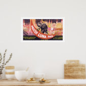 Greater Luna Park (wit) Poster (Keuken)