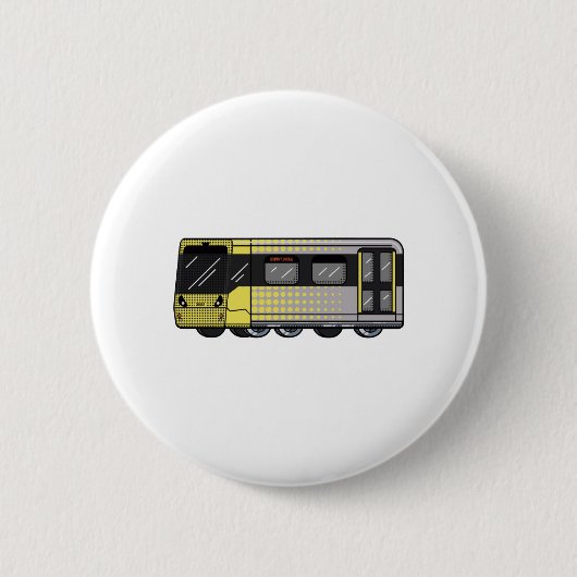Greater Manchester Metrolink graffiti bomsticker Ronde Button 5,7 Cm (Voorkant)