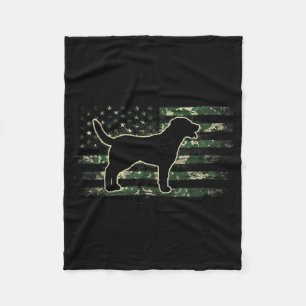 Greater Swiss Mountain Camouflage Amerikaanse Vlag Fleece Deken