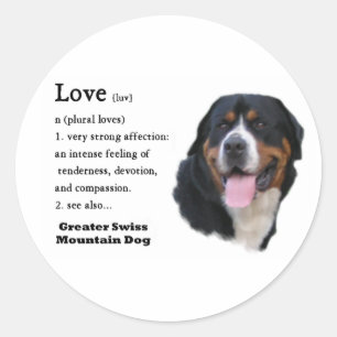 Greater Swiss Mountain Dog Gifts Ronde Sticker