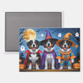 Greater Swiss Mountain Dog Pumpkin Halloween Grapp Magneet (Voorkant / Achterkant)