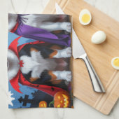 Greater Swiss Mountain Dog Pumpkin Halloween Grapp Theedoek (Quarter Fold)