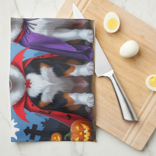 Greater Swiss Mountain Dog Pumpkin Halloween Grapp Theedoek (Quarter Fold)