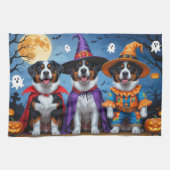 Greater Swiss Mountain Dog Pumpkin Halloween Grapp Theedoek (Horizontaal)