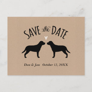 Greater Swiss Mountain Dogs Bruiloft Save the Date Aankondigingskaart