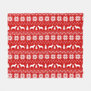 Greater Swiss Mountain Dogs Christmas Swiss Fleece Deken