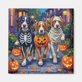 Greater Swiss Mountain Trick-or-Treating Halloween Magneet (Voorkant)