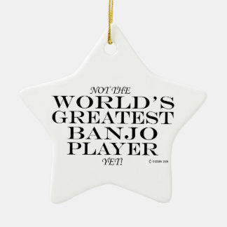 Greatest Banjo Player, maar keramisch versierend Keramisch Ornament