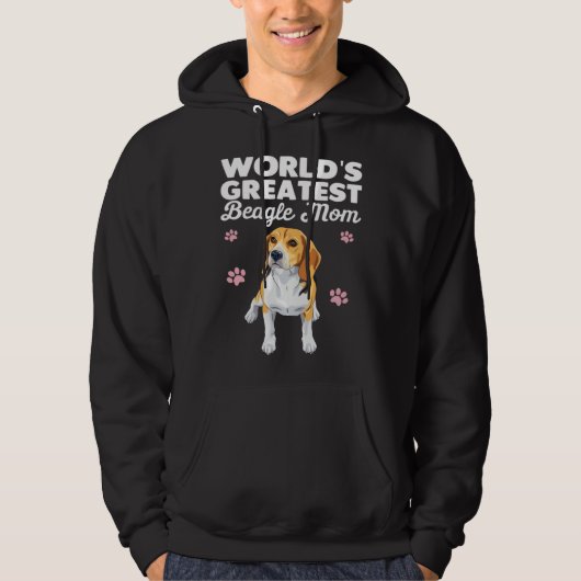 Greatest Beagle Mom Ever Beagle Dog Hoodie (Voorkant)