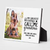 Greatest Blessings Call me Grandma Photo Fotoplaat (Zijkant)