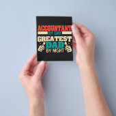 Greatest dad grappige quote| Fetherday gift flyer (Hand)