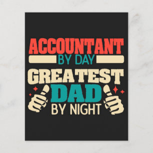 Greatest dad grappige quote  Fetherday gift flyer