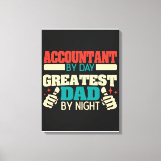 Greatest dad grappigste quote| cadeau op feestdag canvas afdruk