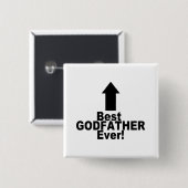 Greatest Godfather Vierkante Button 5,1 Cm (Voorkant /achterkant)