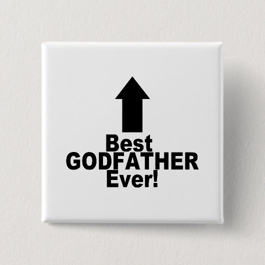 Greatest Godfather Vierkante Button 5,1 Cm (Voorkant)