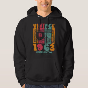  Greatest Hits 1963 Retro Birthday Hoodie