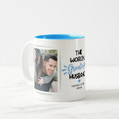 Greatest Husband 2 Photo Two-Tone Coffee Mok (Voorkant links)