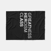 Greatness Heroism Cl Eat Her As$ Funny Pun Sarcasm Fleece Deken (Voorkant (Horizontaal))