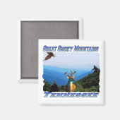 GreatSmokeyMountainsTennessee Magnet ou Dessous de (Recto/Verso)