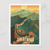 Greatwall China Vintage Beroemde Reisplaats Briefkaart (Voorkant)
