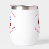 Grec LOVE Coeur Drapeau Rouge Personnalisé (Droite)