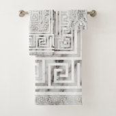 Grec Meander - Grèce Key Marbre blanc textures (En situation)